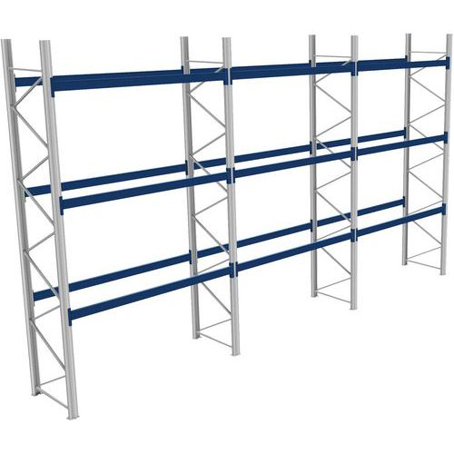 Rack a palettes en kit complet finition galva -  Charge 1000 kg - Bito