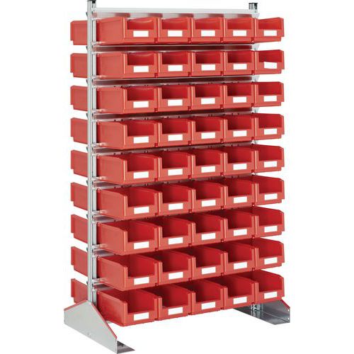 Vaste bakkenstelling met SK-bak Diepte 700, Max. belasting per legbord: 50 kg, Totale hoogte: 185 mm