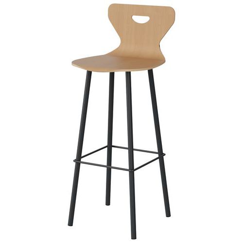 Kruk Malibu beuken romp grip slecht. staal - Manutan Expert