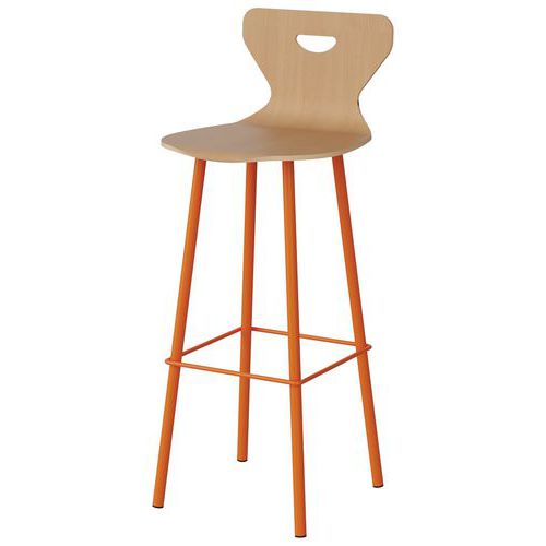 Kruk Malibu beuken romp grip slecht. staal - Manutan Expert