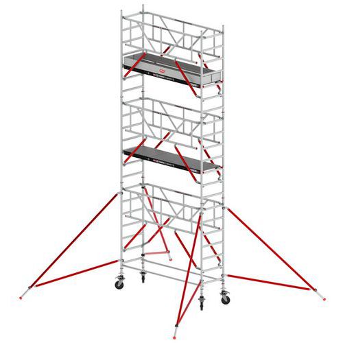 Rolsteiger RS TOWER 51-S, Materiaal: Aluminium, Platform hoogte: 7.2 m, Werkhoogte: 9.2 m