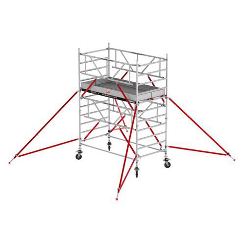 Rolsteiger RS TOWER 52-S, Materiaal: Aluminium, Platform hoogte: 2.2 m, Werkhoogte: 4.2 m