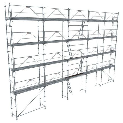 Stalen steiger R200 Progress, Materiaal: Staal, Aantal verdiepingen: 4, Platform hoogte: 8 m