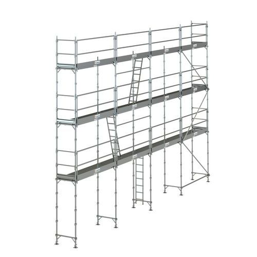 Set steigers R200, Materiaal: Aluminium, Platform hoogte: 6 m, Werkhoogte: 8 m, Breedte platform: 0.73 m