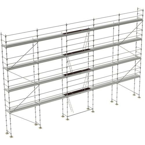 Stalen steiger R200 Progress, Materiaal: Staal, Aantal verdiepingen: 4, Platform hoogte: 8 m