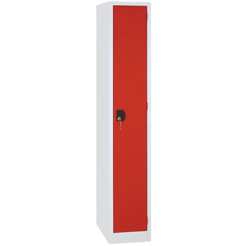 Vestiaire Modulo - 1 colonne largeur 300 mm - Sur socle - Manutan