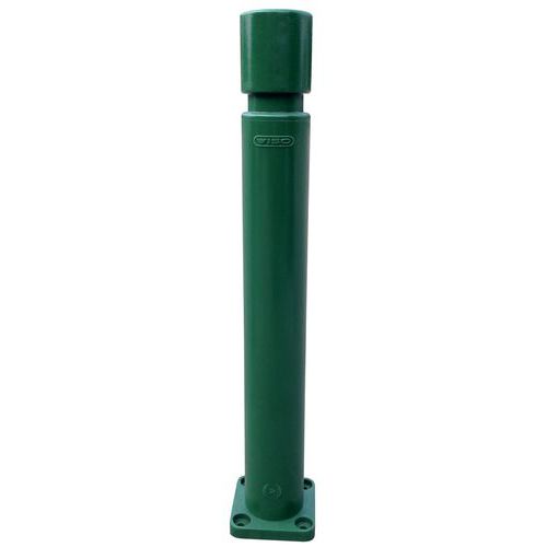 Paal met vormgeheugen - Cilindrische bovenkant - Met plaat - Ø 80 mm - H 800 mm