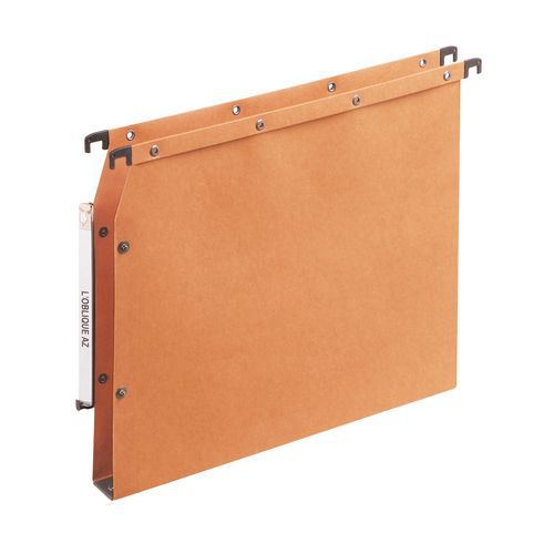 Laterale hangmap in kraftpapier met drukknopen Ultimate - Voor kast - Onderkant 30 mm Laterale hangmap in kraftpapier met drukknopen Ultimate - Voor kast - Onderkant 30 mm