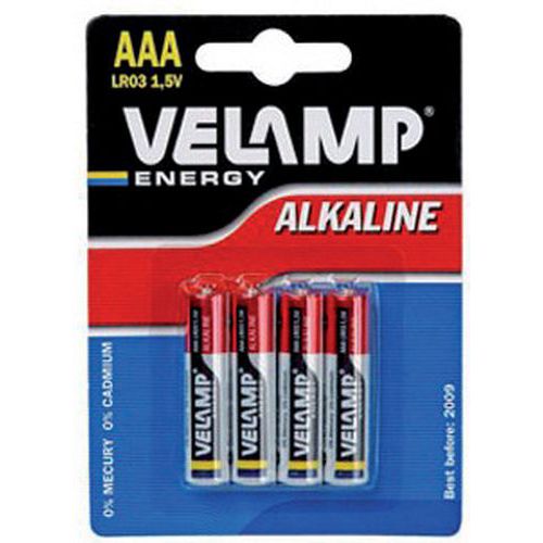 Pile alcaline - Éco - AAA/LR03 - Velamp