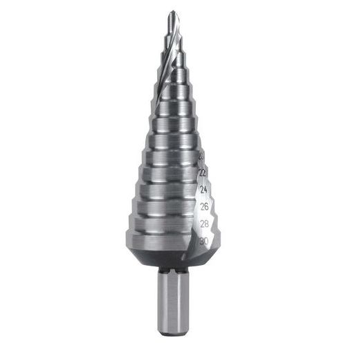Getrapte boren, Max. boordiameter: 12 mm, Min. boordiameter: 4 mm, Lengte: 65 mm