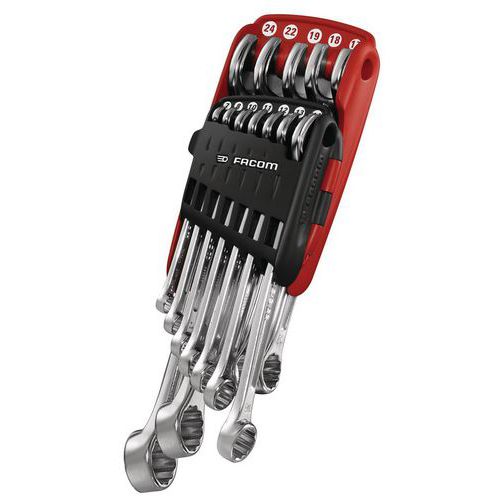 Set combinatiesleutels, metrisch. In draagbaar etui