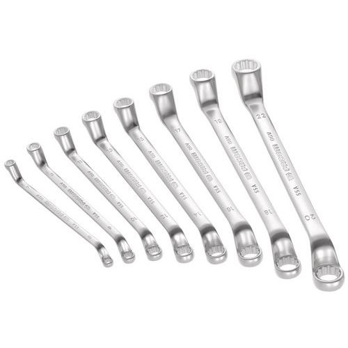 Sets verdiepte ringsleutels, in inch maten