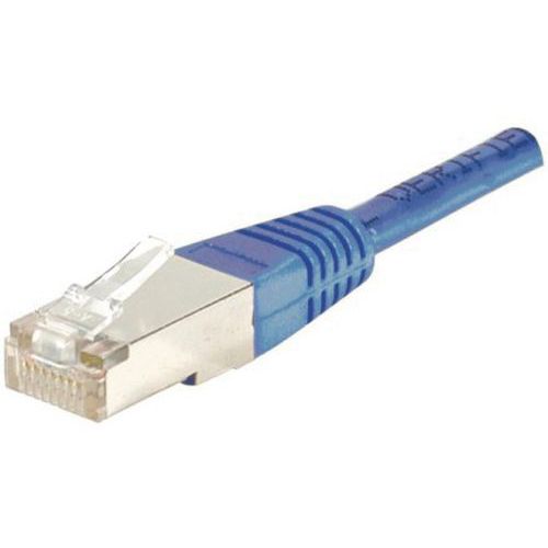 Patchkabel RJ45 - Rechte kabel Cat. 5E - FTP-afscherming - Blauw