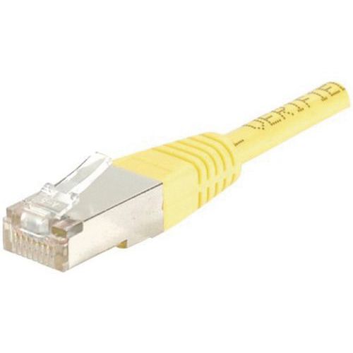 Patchkabel RJ45 - Rechte kabel cat. 6 - FTP-afscherming - CUC - Geel