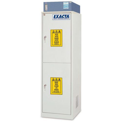 Veiligheidskast met geïntegreerde filtering - deur met dubbele wand - Exacta