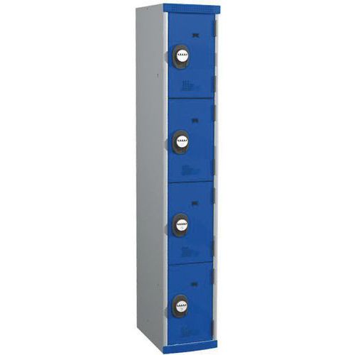 Vestiaire 4 cases Seamline Optimum® - 1 colonne 300 mm socle - Acial