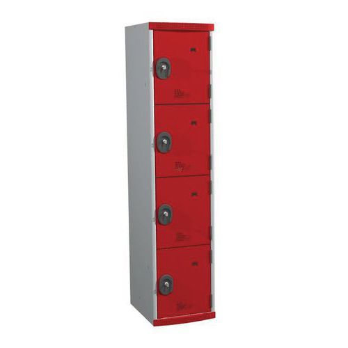 Vestiaire 4 cases Seamline Optimum® - Colonne largeur 400 mm - Acial Vestiaire 4 cases Seamline Optimum® - Colonne largeur 400 mm - Acial
