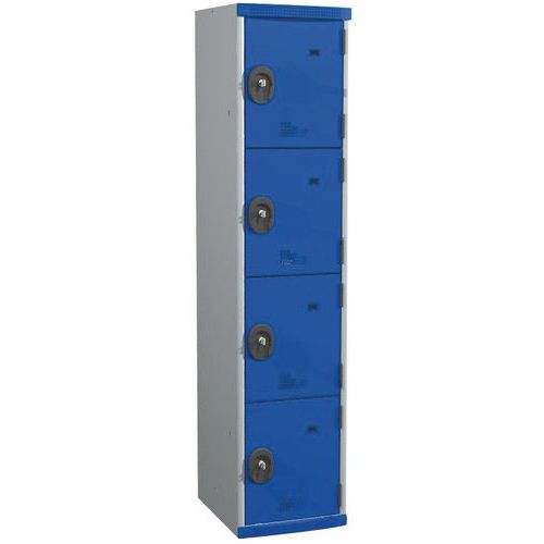 Vestiaire 4 cases Seamline Optimum® - 1 colonne 400 mm socle - Acial