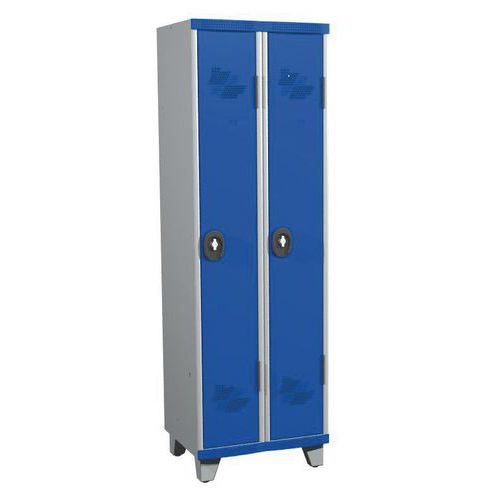 Garderobekast 2 kolommen Seamline Optimum® - kolombreedte 300 mm - op poten - Acial