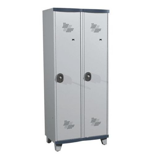 Vestiaire 2 colonnes Seamline Optimum® 400 mm sur pieds - Acial