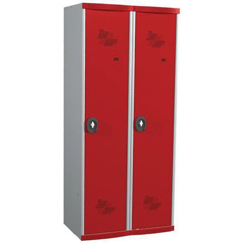 Garderobekast 2 kolommen Seamline Optimum® - kolombreedte 400 mm - op sokkel - Acial