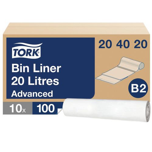 Afvalzak voor afvalbak Tork Mini-Bin - sanitair - 20 l Afvalzak voor afvalbak Tork Mini-Bin - sanitair - 20 l