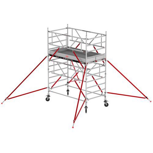 Rolsteiger RS TOWER 52-S, Materiaal: Aluminium, Platform hoogte: 2.2 m, Werkhoogte: 4.2 m
