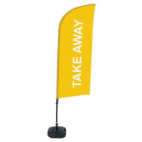 Beach Flag Alu Wind Complete Set Take Away