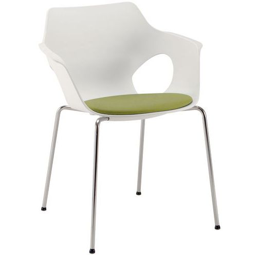 Design stoel, afgerond - brede zitting - Linea Fabbrica