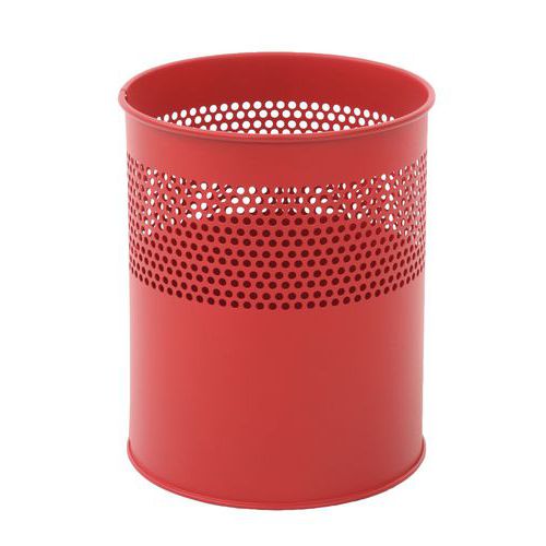 Corbeille en métal perforé à mi-hauteur 10L et 15L - Vepabins