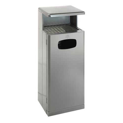 Poubelle d'extérieur avec auvent 55L - Vepabins