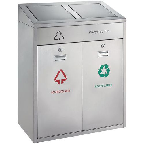 Afvalbak afvalscheiding 2x21 l - Vepabins