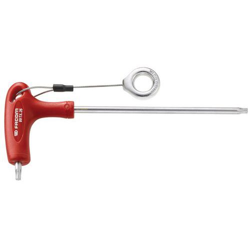 Torx® sleutels met handgreep, Aantal sleutels: 1, Lengte: 183 mm, Type nr.: 89TX.25SLS, Model: T-sleutel