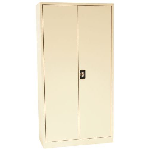 Draaideurkast, Totale hoogte: 180 cm, Totale breedte: 92.5 cm, Deur openingstype: Klapdeur, Kleur deur: Beige