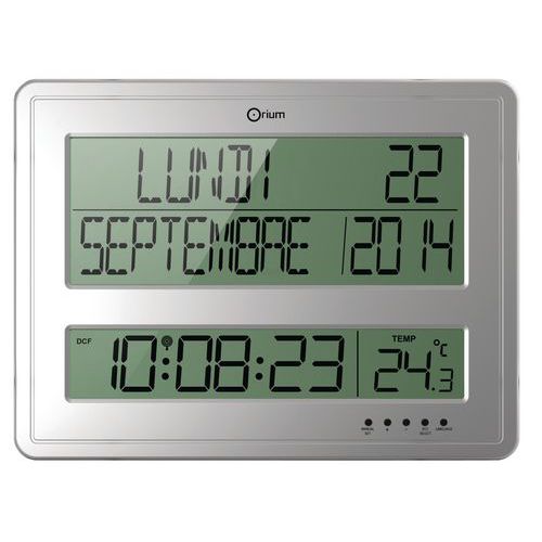 Horloge digitale calendrier RC - Orium