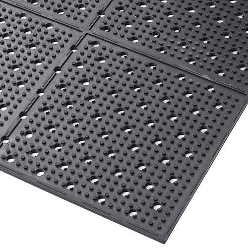 Tapis antidérapant réversible et perforé pour le drainage - Notrax