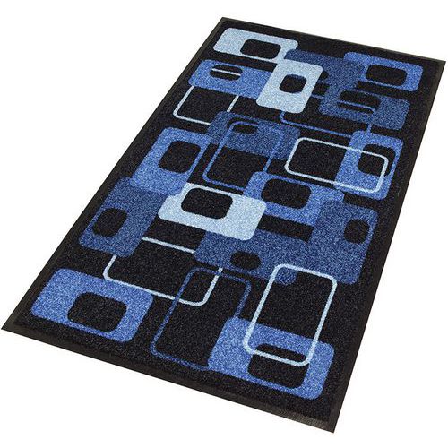 Tapis d'entrée décoratif zone de trafic peu intense Modern 70s Bleu - Notrax