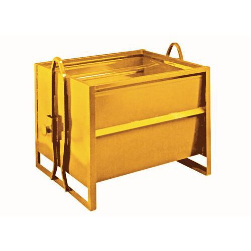 Kiepbak met hijsbalk - Op sokkel - 650 L