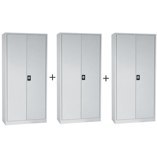 Set van 3 draaideurkasten - Manutan Expert Orel Set van 3 draaideurkasten - Manutan Expert Orel