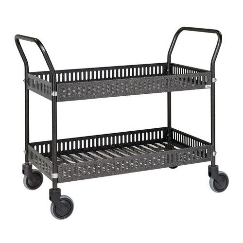 Plaatstalen trolley met rand - Kongamek