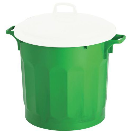 Poubelle agroalimentaire sans couvercle HACCP - 75 L
