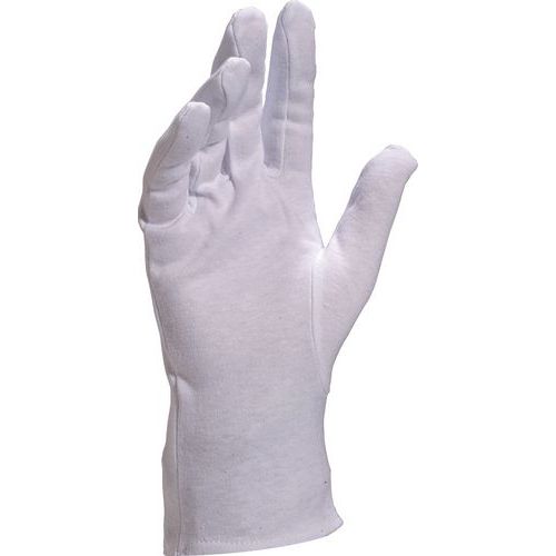Handschoen wit katoen met zoom COB4009