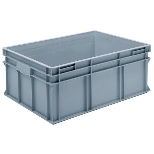 Stapelbare Euronorm-bak grijs Rako - 90 tot 175 l Stapelbare Euronorm-bak grijs Rako - 90 tot 175 l