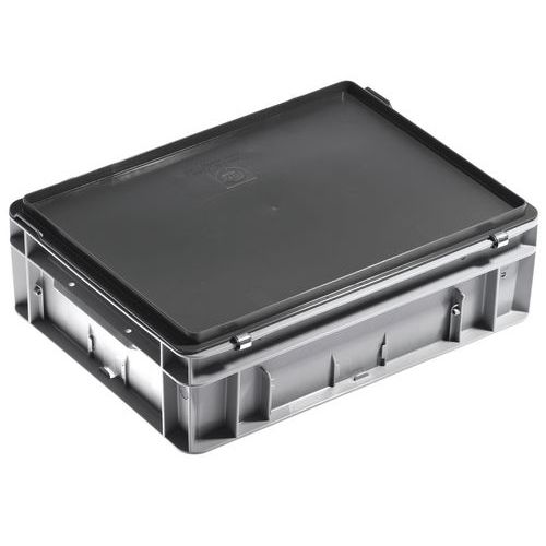 Bak met deksel Rako grijs - 400x300 mm - 5 tot 30 l