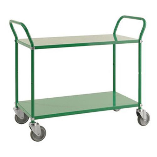 Tafelwagen gekleurde met 2 metalen plateaus - Draagvermogen 250 kg