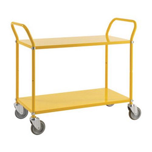 Tafelwagen gekleurde met 2 metalen plateaus - Draagvermogen 250 kg