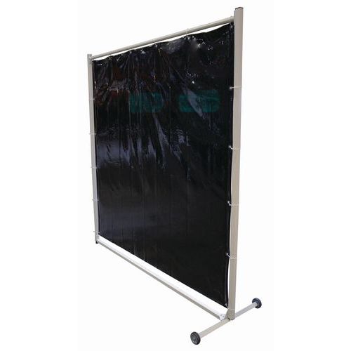 Mobiel lasscherm, Gordijn materiaal: PVC, Totale hoogte scherm: 2000 mm, Totale lengte scherm: 1950 mm