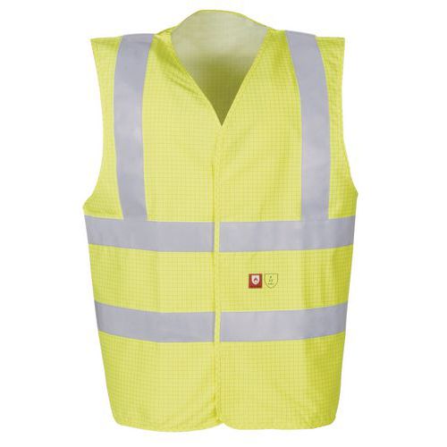 Gilet haute visibilité ignifuge et antistatique HELLISSAN