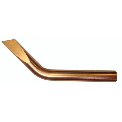 Gebogen koperen pen