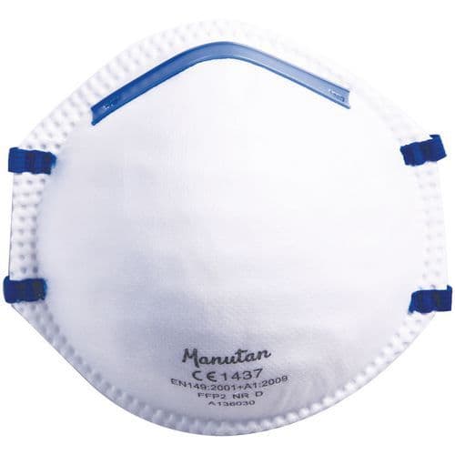 Halfgelaatsmasker voor eenmalig gebruik FFP2 Manutan Expert